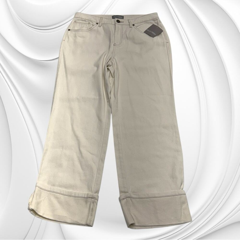FALLS CREEK Women’s 8 Cream CUFFED Jeans
